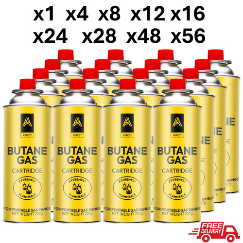Butane gas canisters bottles - butane,