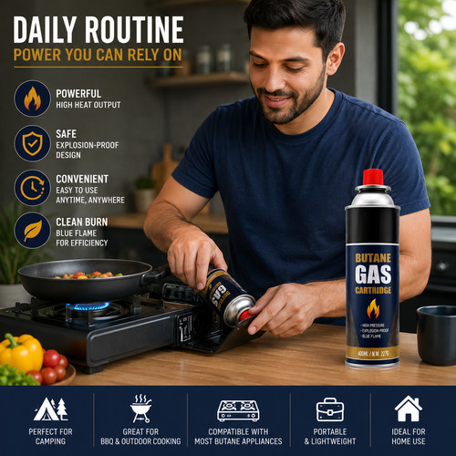 Butane gas bottles - 8,